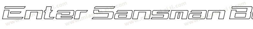 Enter Sansman Bold Italic字体转换